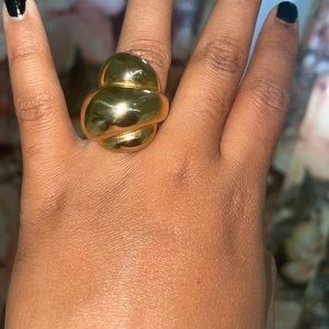 Gold chunky ring